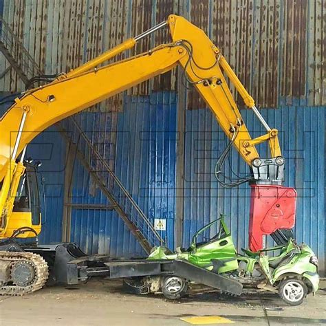 mini excavator with shear|hydraulic portable demolition shear.